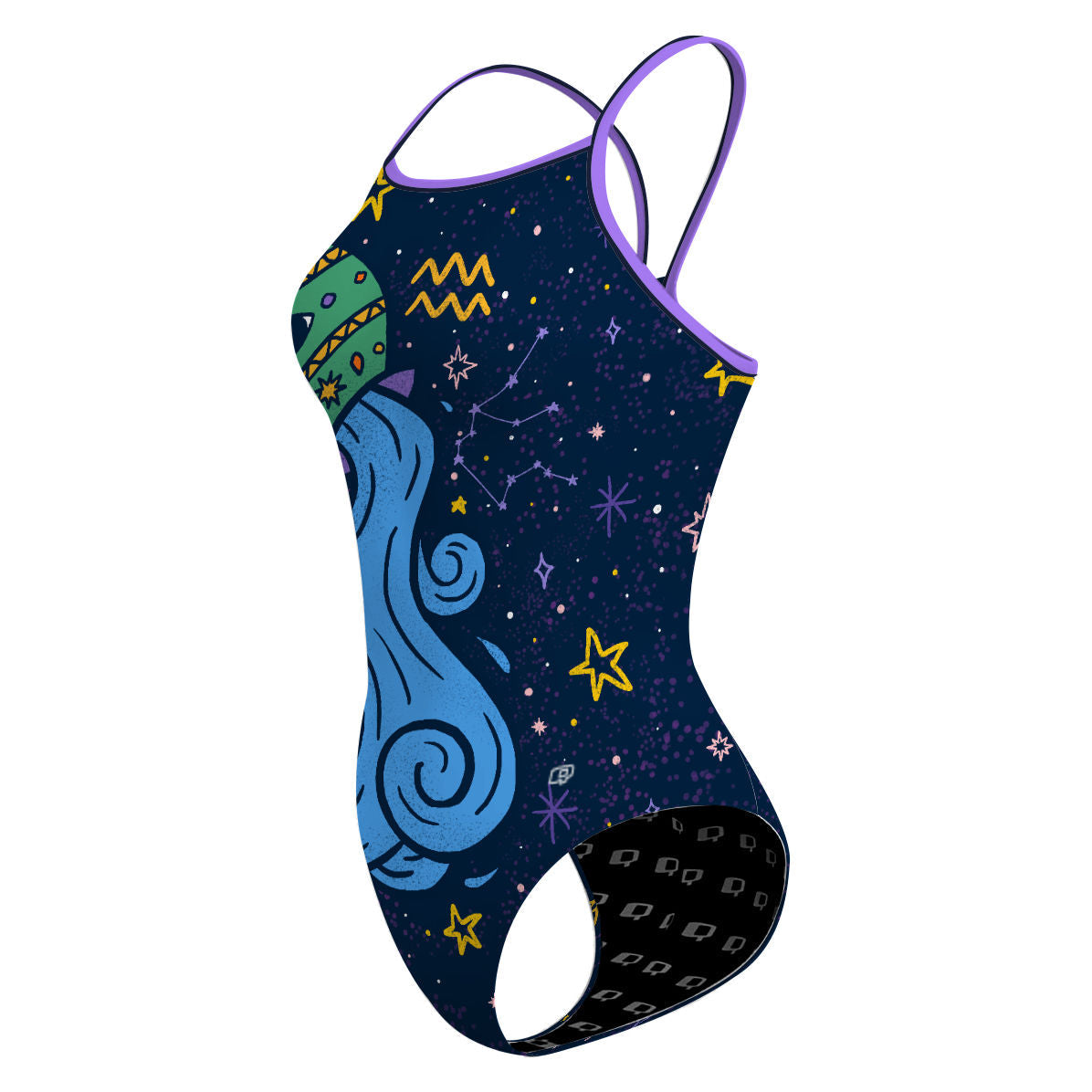 Aquarius - Skinny Strap Swimsuit