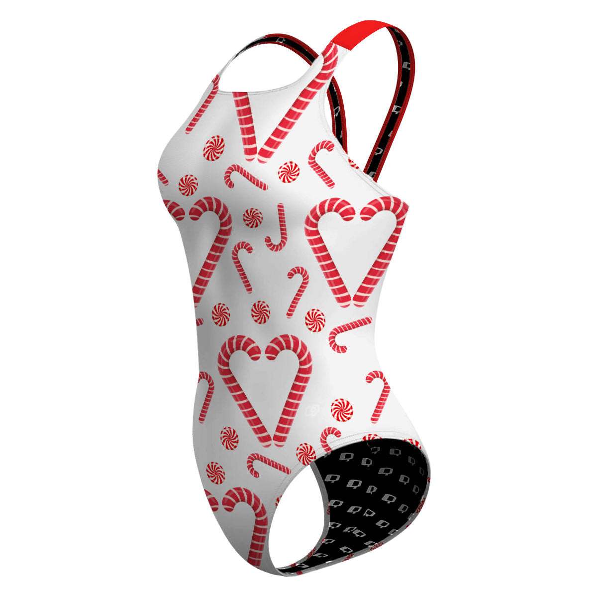 Candy Canes - Classic Strap Swimsuit