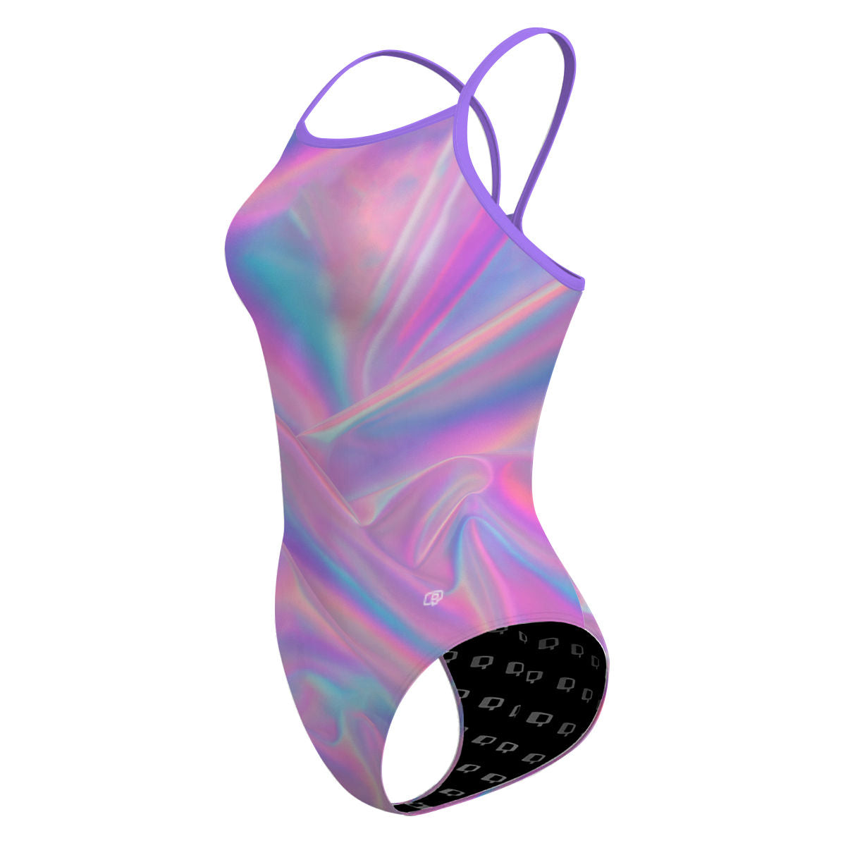 Holographic Swim - Skinny Strap Swimsuit