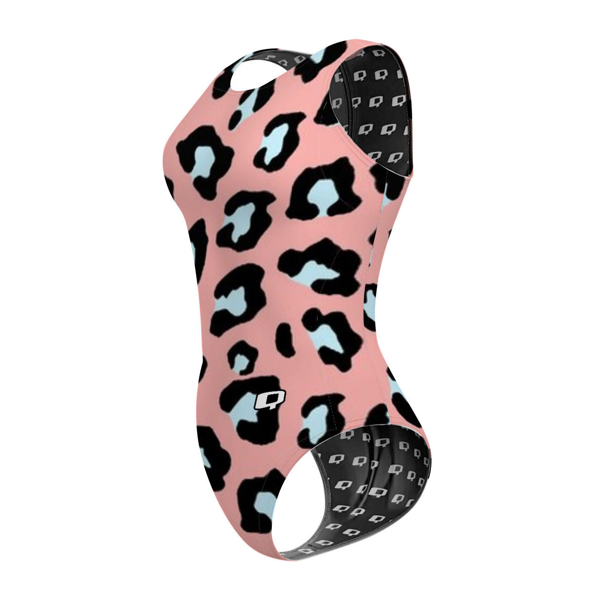 Peachy Leopard - Women's Waterpolo Swimsuit Classic Cut