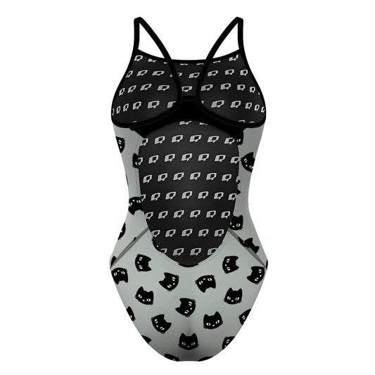 Black Cat - Skinny Strap Swimsuit