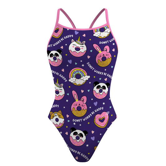 Donut Worry - Skinny Strap Swimsuit