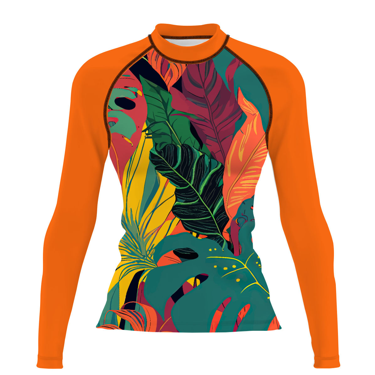 Monsteras Dream - Women's Surf UPF50+ Long Sleeve Rash Guard