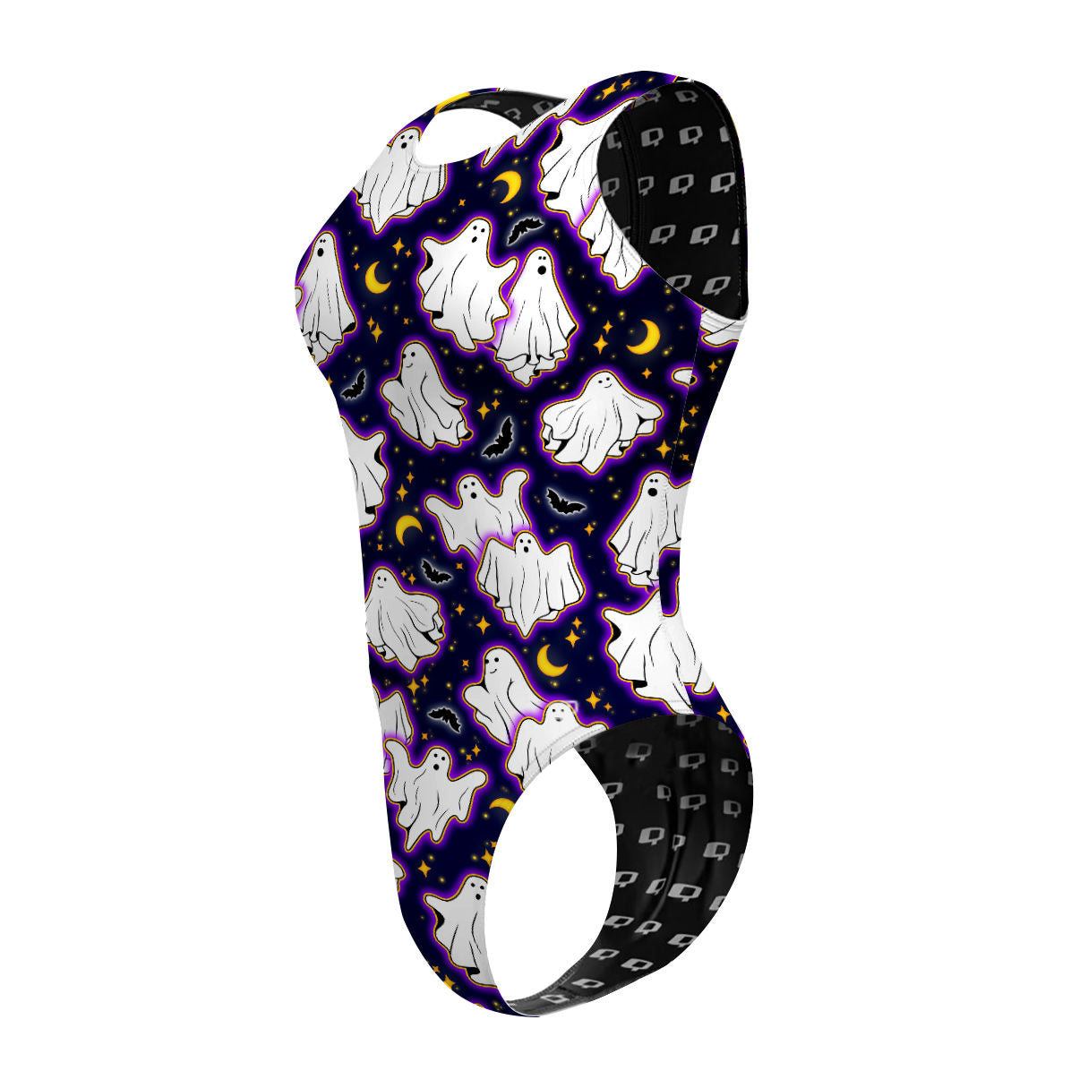 Boo-Tiful Night - Women's Waterpolo Swimsuit Cheeky Cut