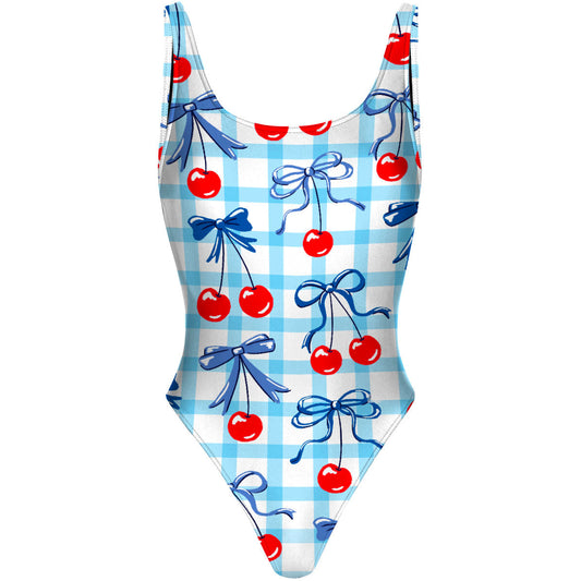 Cherry Swim - High Hip One Piece Swimsuit