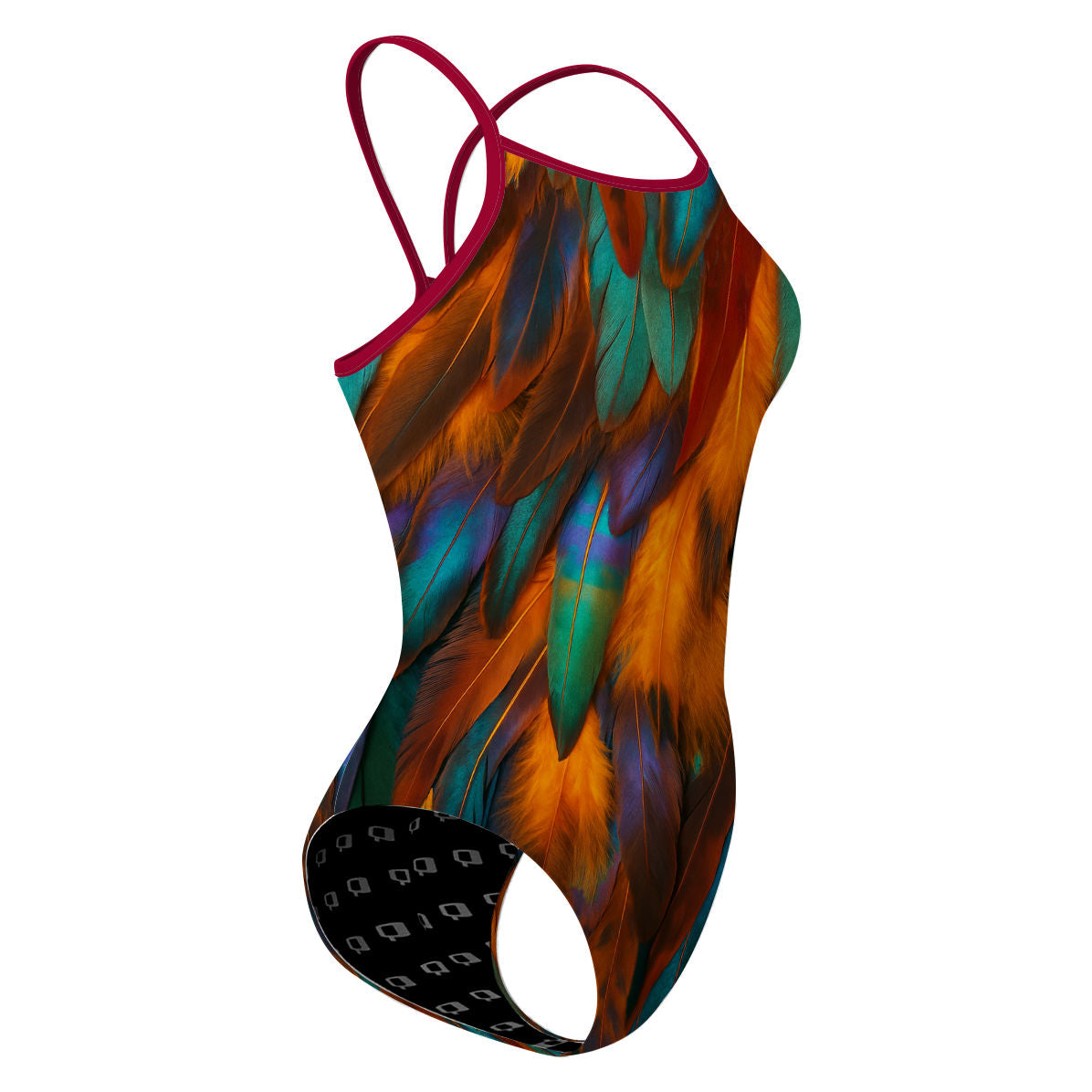 Fiery Bird - Skinny Strap Swimsuit
