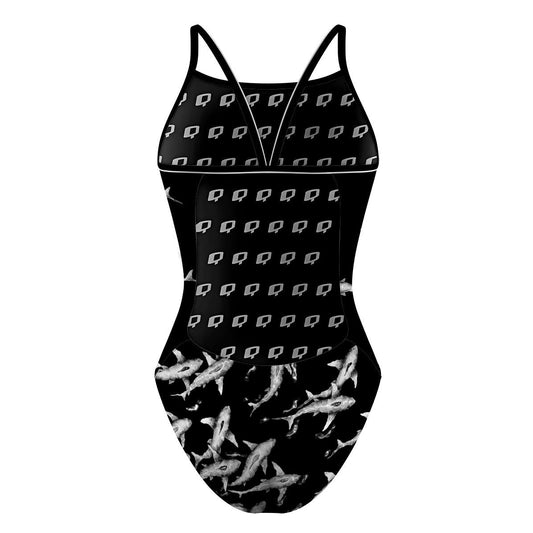 Shark Shiver - Sunback Tank Swimsuit