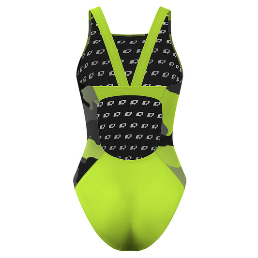 Green Camo - Classic Strap Swimsuit