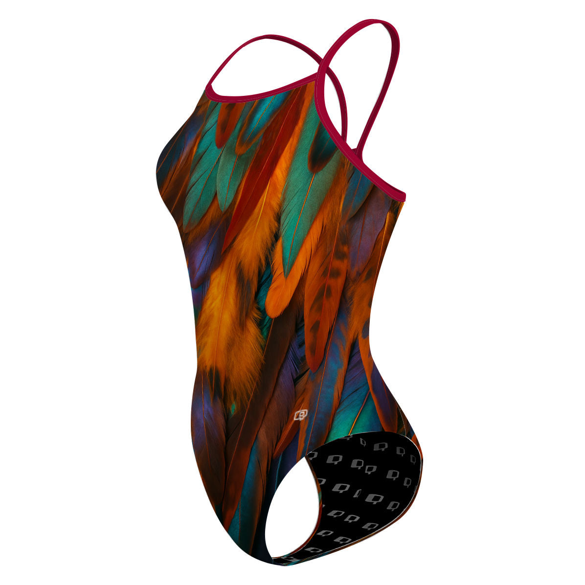 Fiery Bird - Skinny Strap Swimsuit