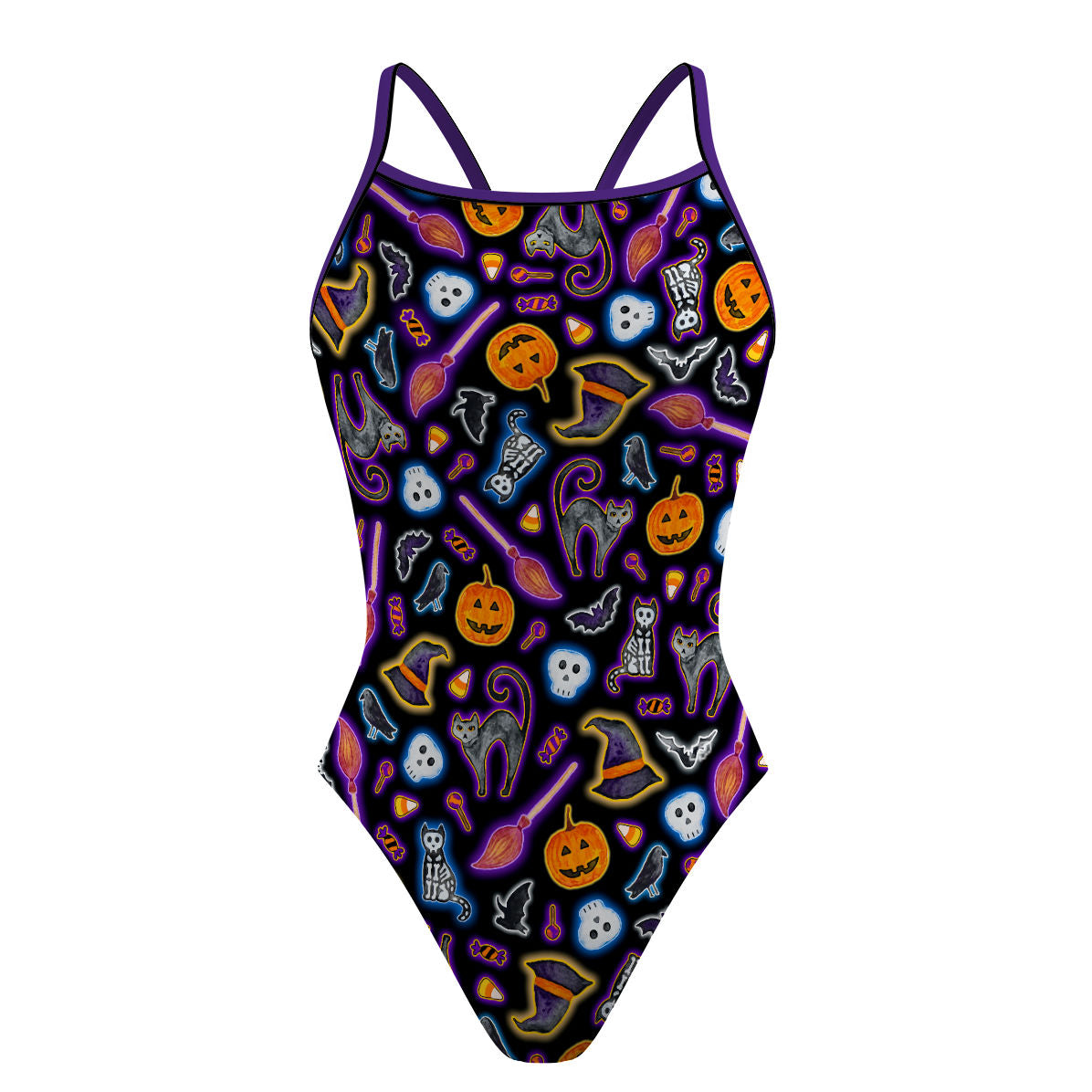 Halloween Trick or Treat - Sunback Tank Swimsuit