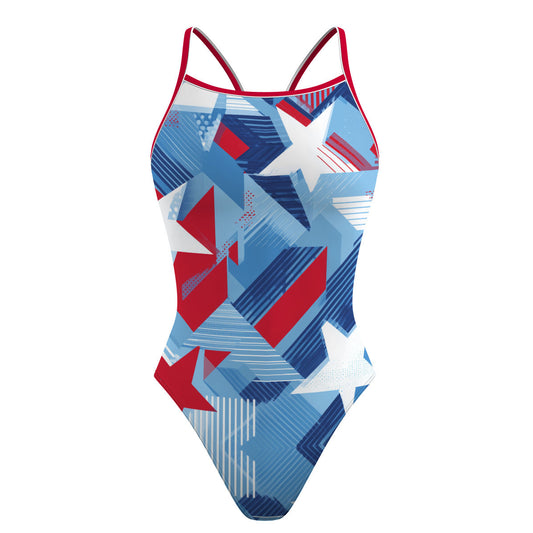 Born to Sparkle - Skinny Strap Swimsuit