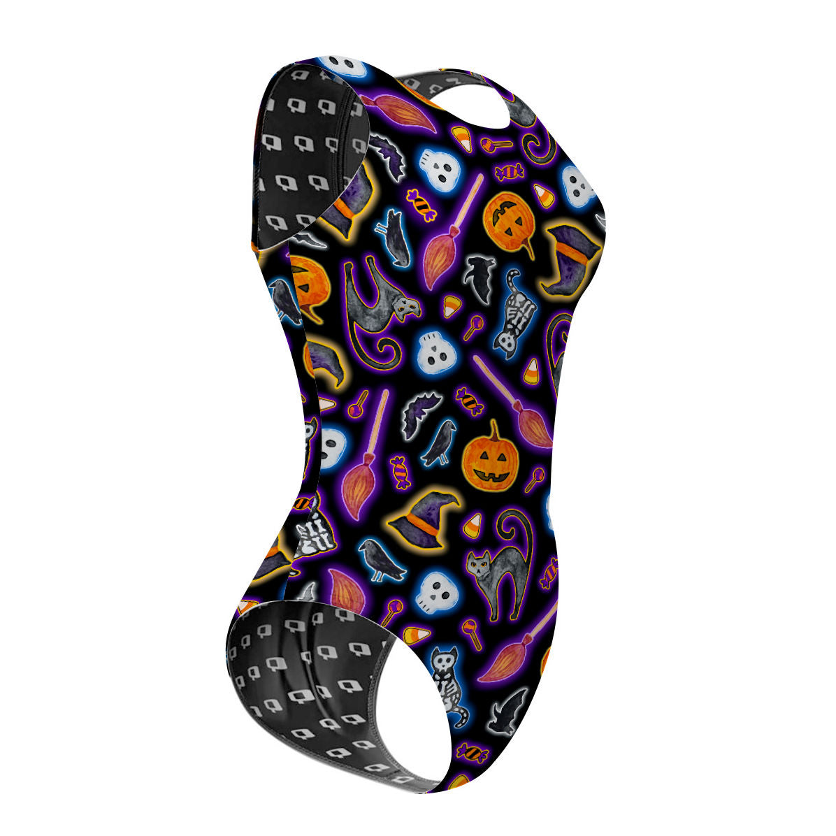 Halloween Trick or Treat - Women's Waterpolo Swimsuit Classic Cut