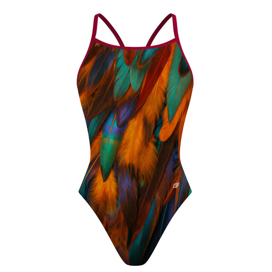 Fiery Bird - Skinny Strap Swimsuit