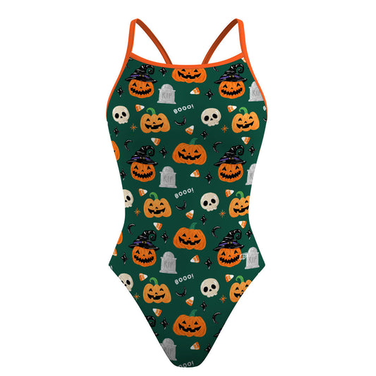 Pumpkin garden - Skinny Strap Swimsuit