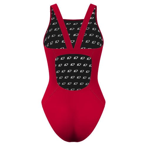 Cherry Cute - Solid Classic Strap Swimsuit