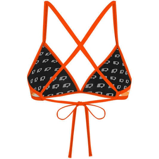 Orange blossom - Tieback Bikini Top