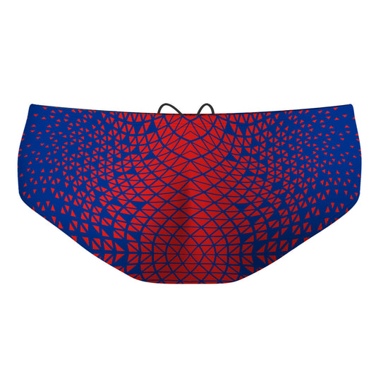 Blue/ Red Geometry - Classic Brief Swimsuit
