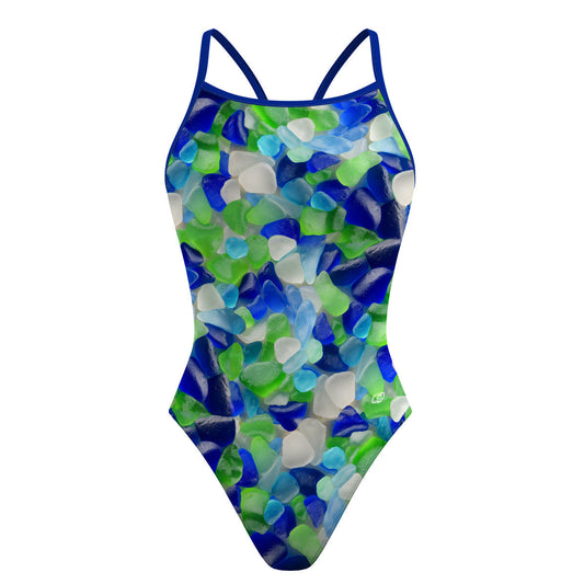 Sea Glass - Skinny Strap Swimsuit