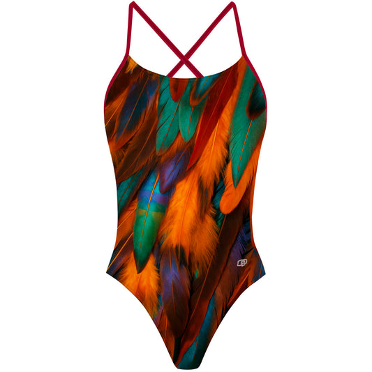 Fiery Bird - "X" Back Swimsuit