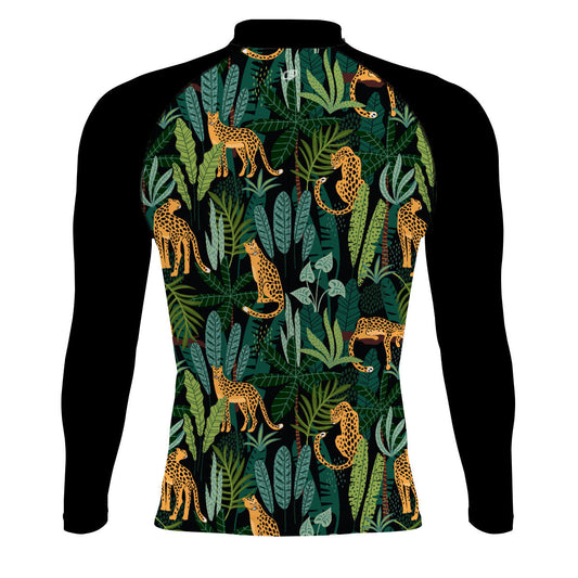 Jaguar jungle - Men's Surf UPF50+ Long Sleeve Rash Guard