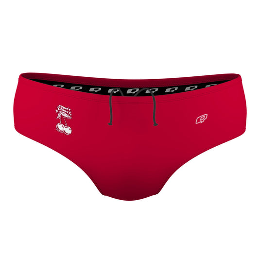Cherry Cute - Solid Classic Brief Swimsuit