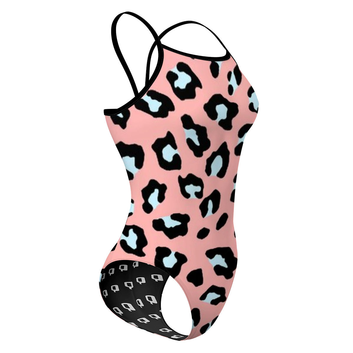Peachy Leopard - Sunback Tank Swimsuit