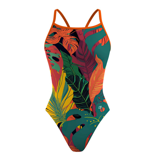 Monsteras Dream - Sunback Tank Swimsuit