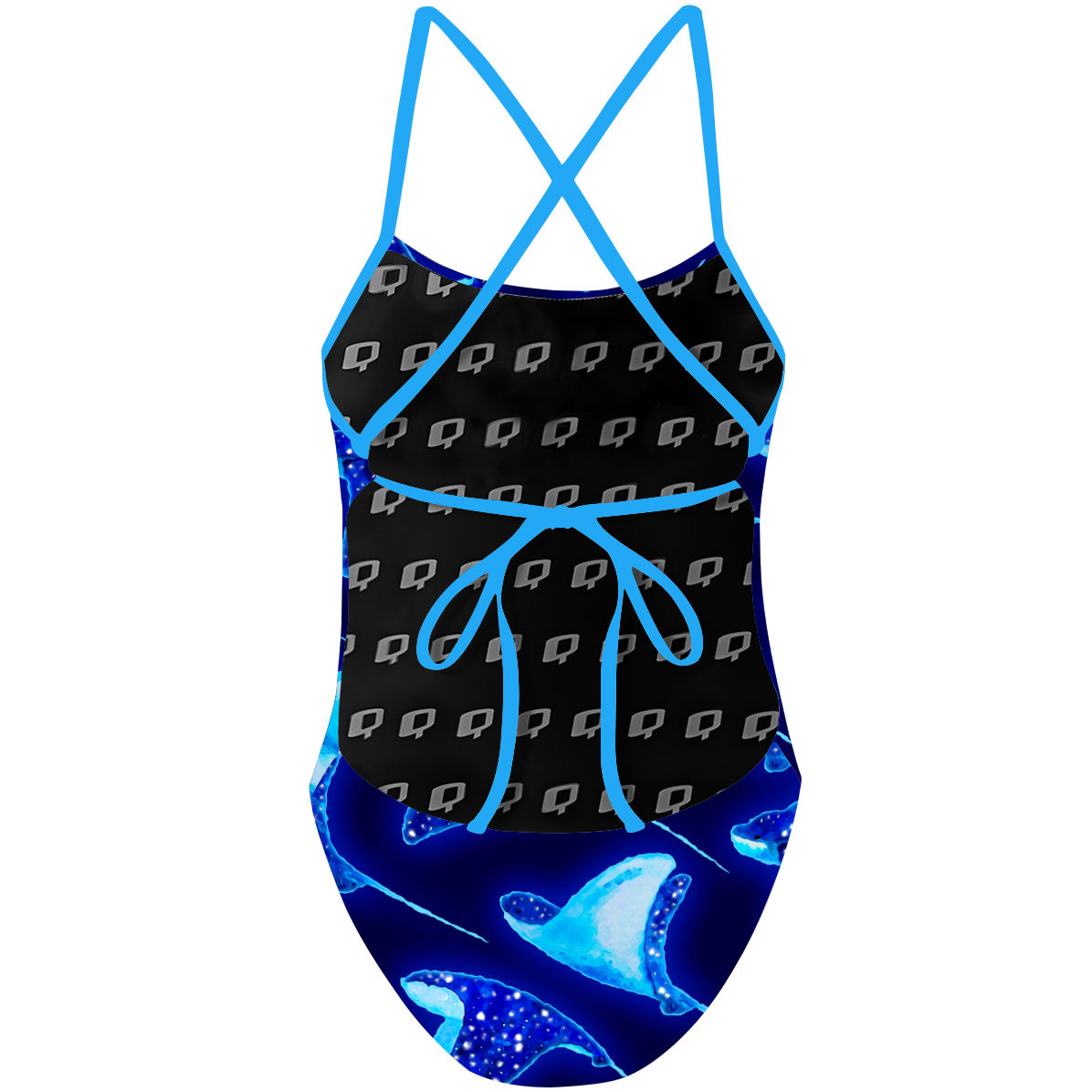 Manta Rays - Tieback One Piece Swimsuit
