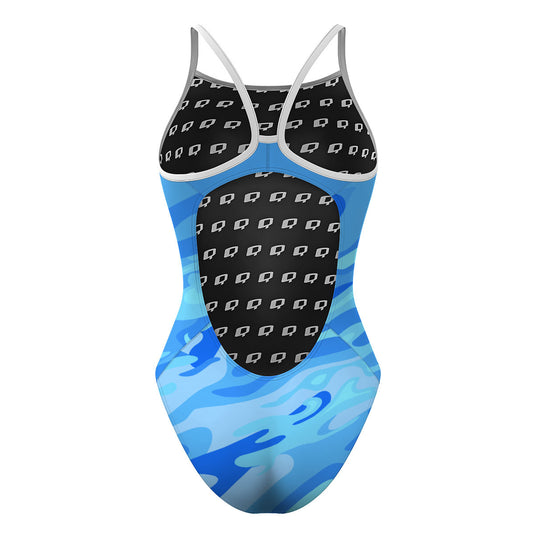 Fenix Team Fem Blue - Skinny Strap Swimsuit
