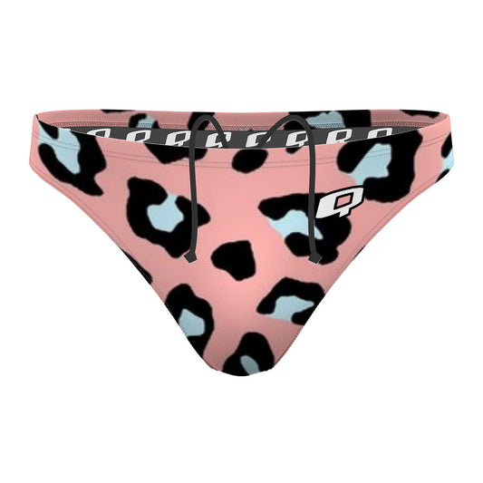 Peachy Leopard - Waterpolo Brief Swimsuit