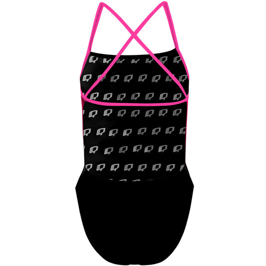 Neon Heart - "X" Back Swimsuit