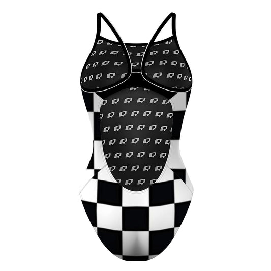 Skater Chic - Skinny Strap Swimsuit
