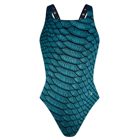 Blue snake - Classic Strap Swimsuit