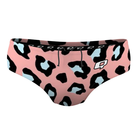 Peachy Leopard - Classic Brief Swimsuit