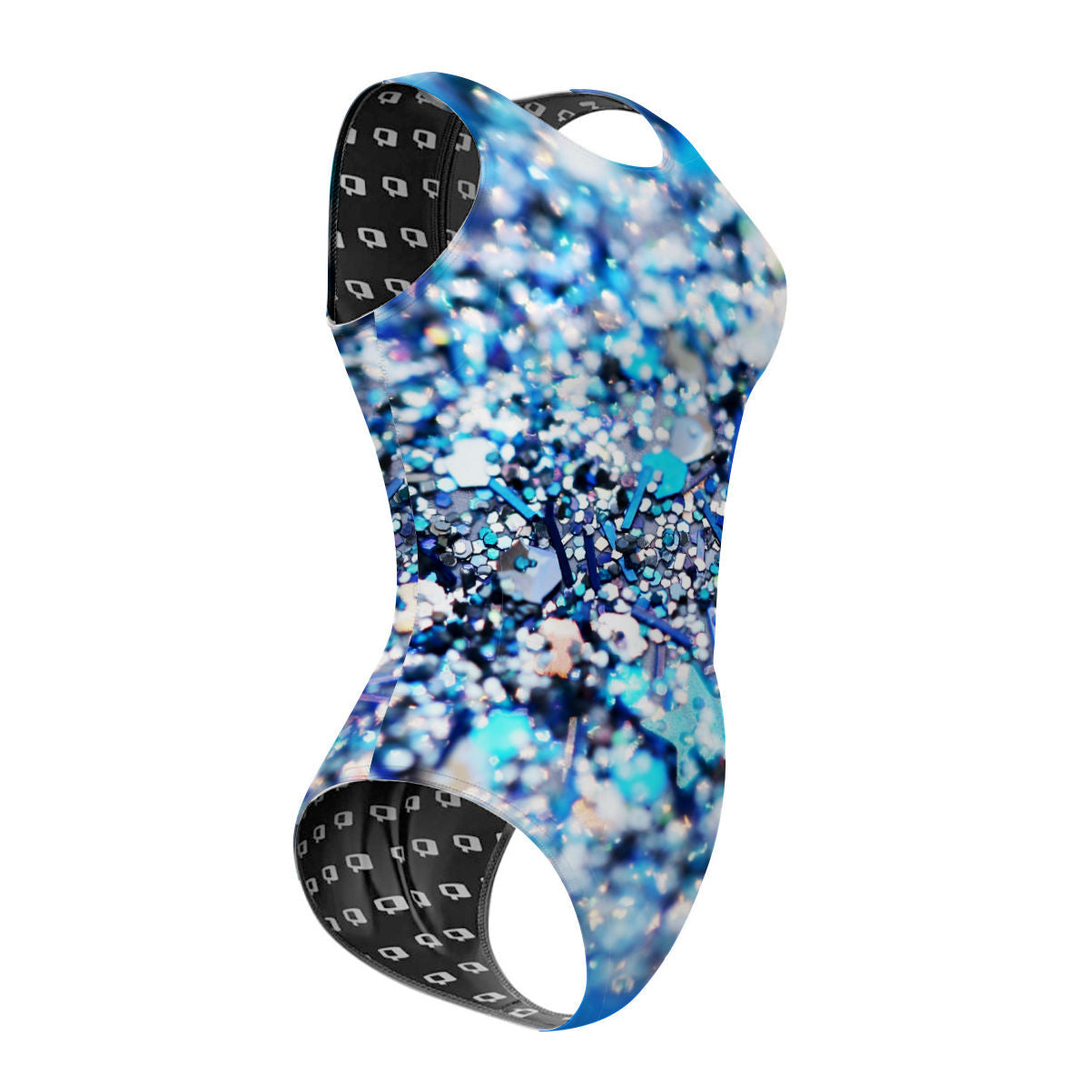 Snow Glitter - Women Waterpolo Swimsuit Classic Cut