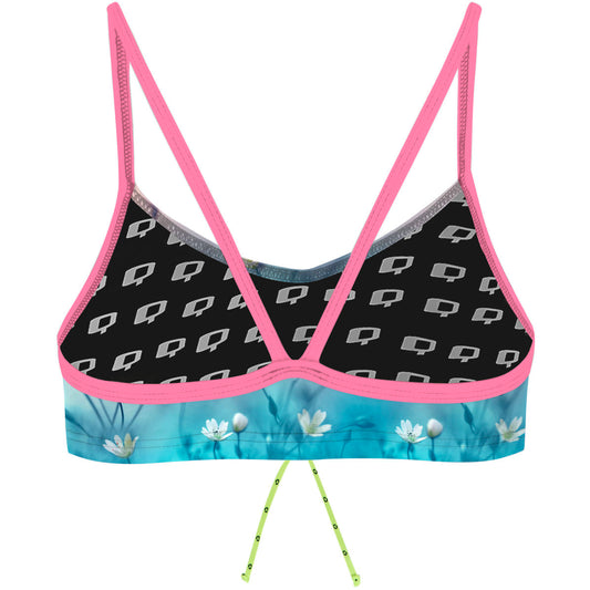 Delicate Flowers - Bandeau Bikini Top
