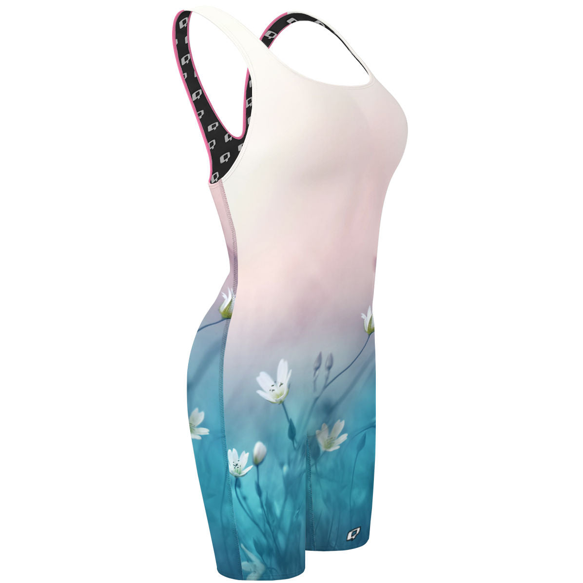 Delicate Flowers - Classic Strap Long Knee Women Jammer