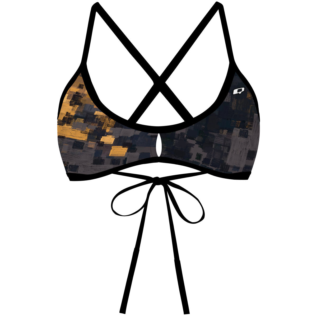 Black Gold - Demi Tieback Bikini Top