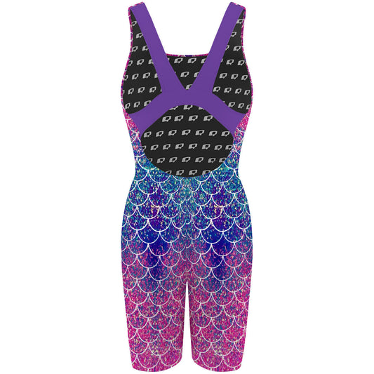 Mermaid Scales - Classic Strap Long Knee Women Jammer