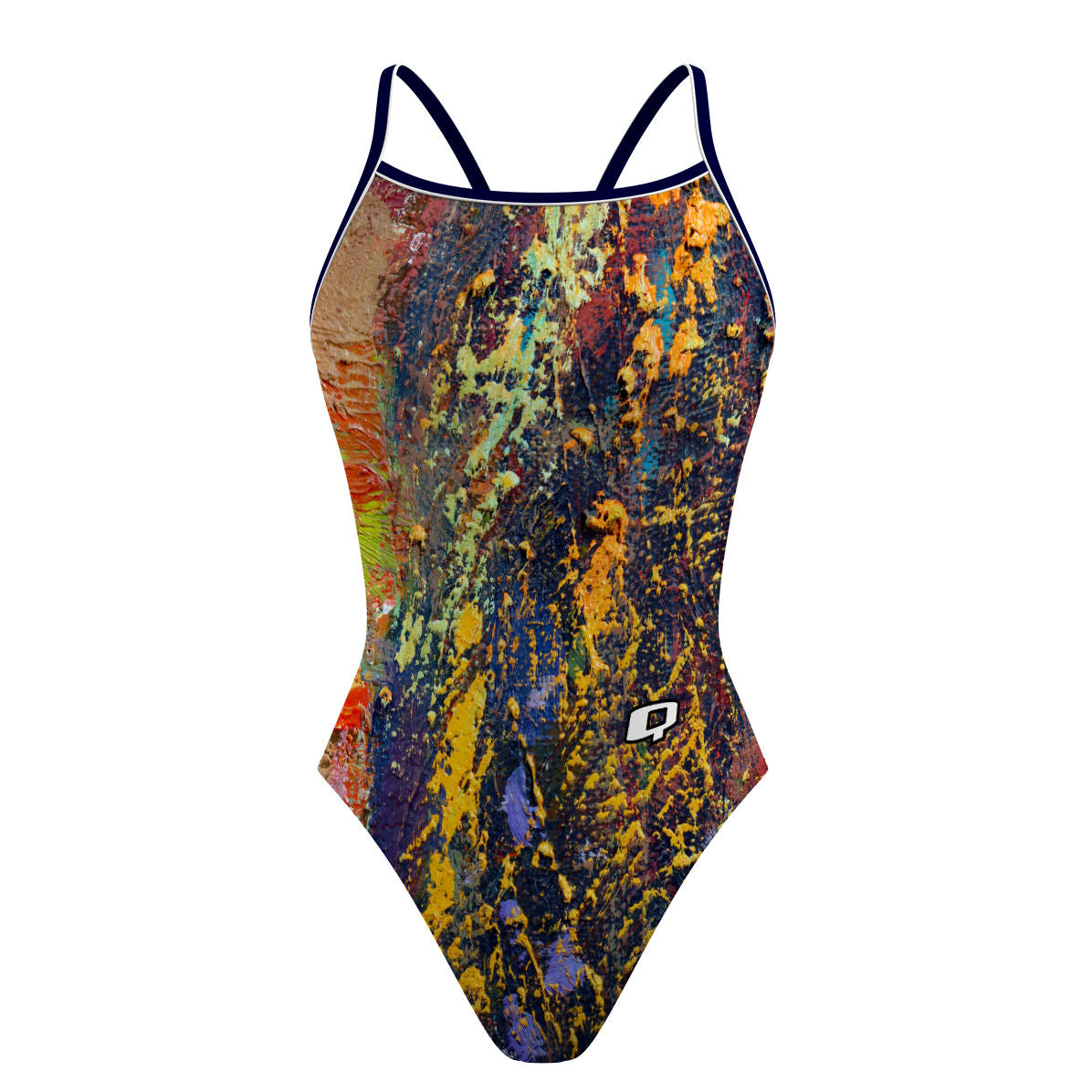 Paint Splatter - Sunback Tank Swimsuit