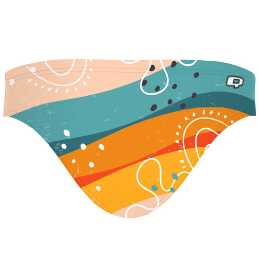 Sunset Stripes - Bandeau Bikini Bottom