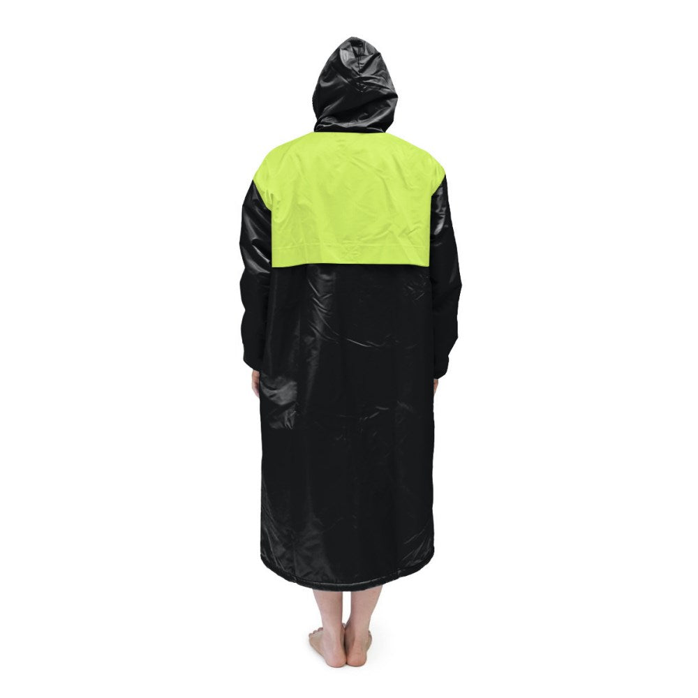 Black & Neon Solid Parka