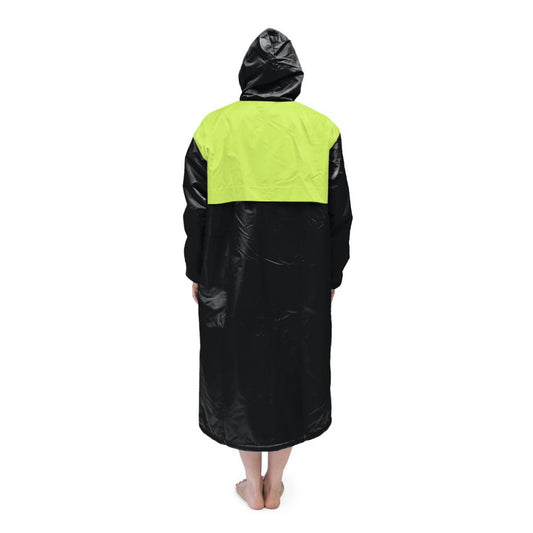 Black & Neon Solid Parka