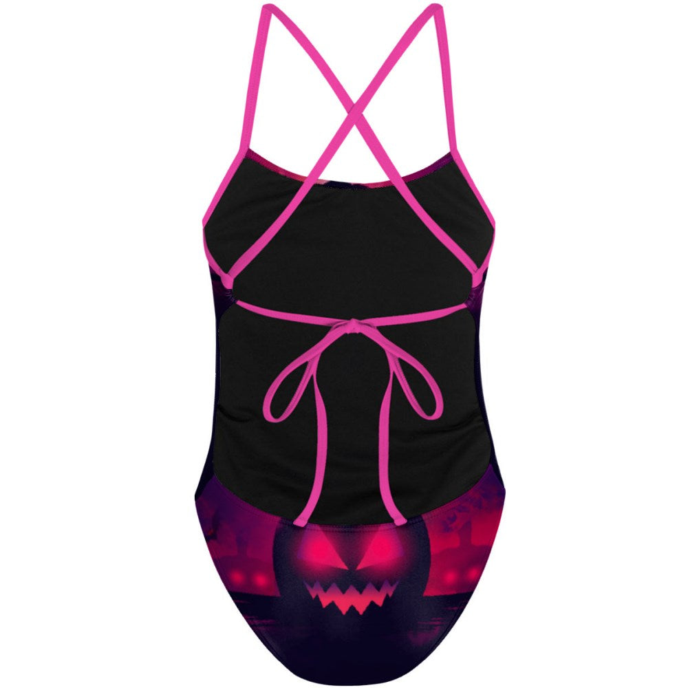 Pink Pumpkin Tieback One Piece
