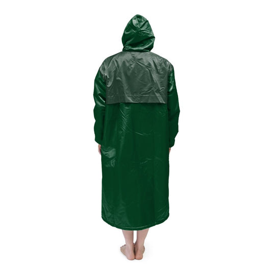 Dark Green Solid Parka