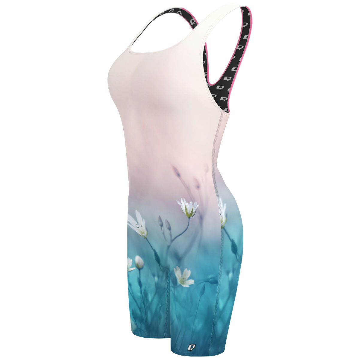 Delicate Flowers - Classic Strap Long Knee Women Jammer
