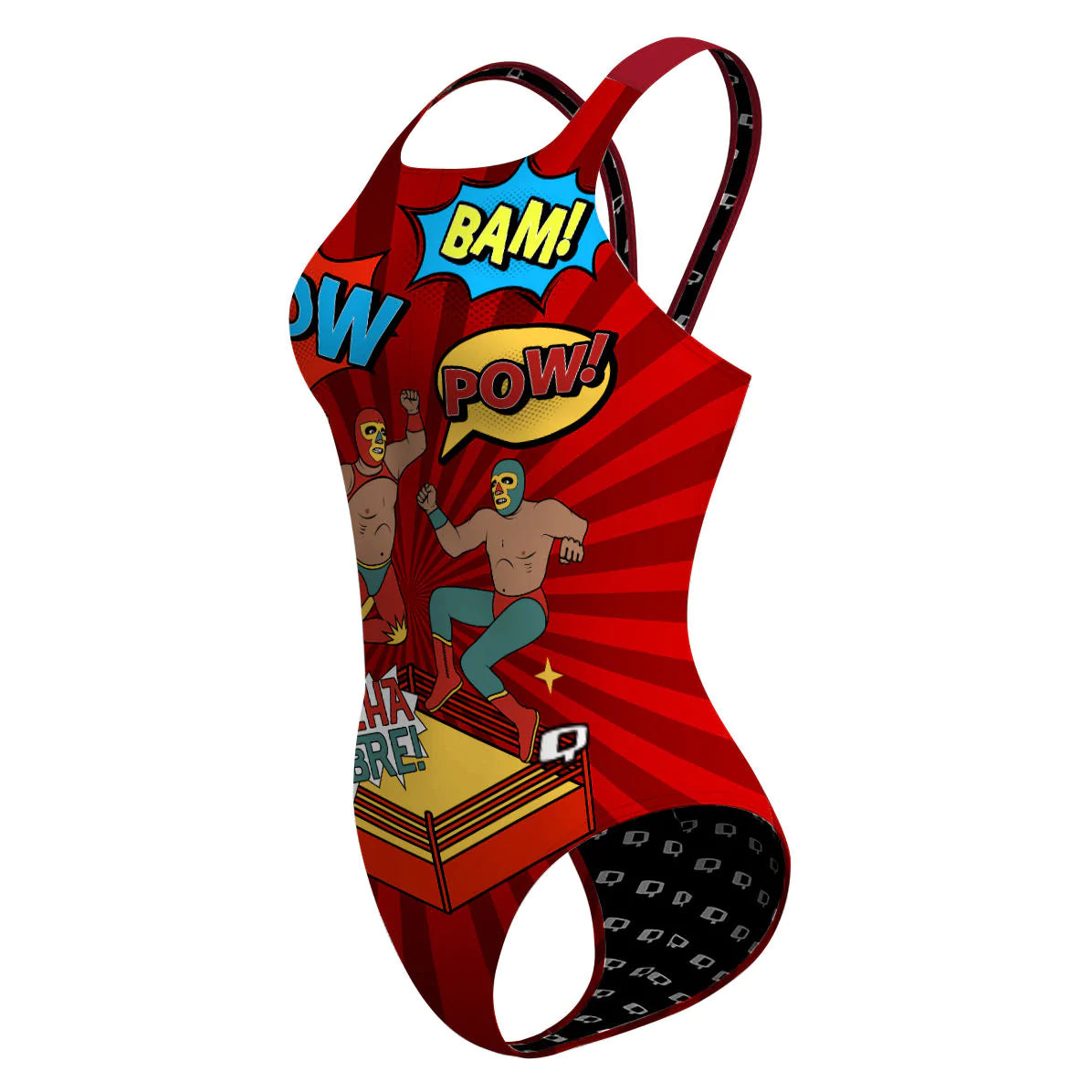 Mexican Wrestlers Fight - Classic Strap Swimsuit