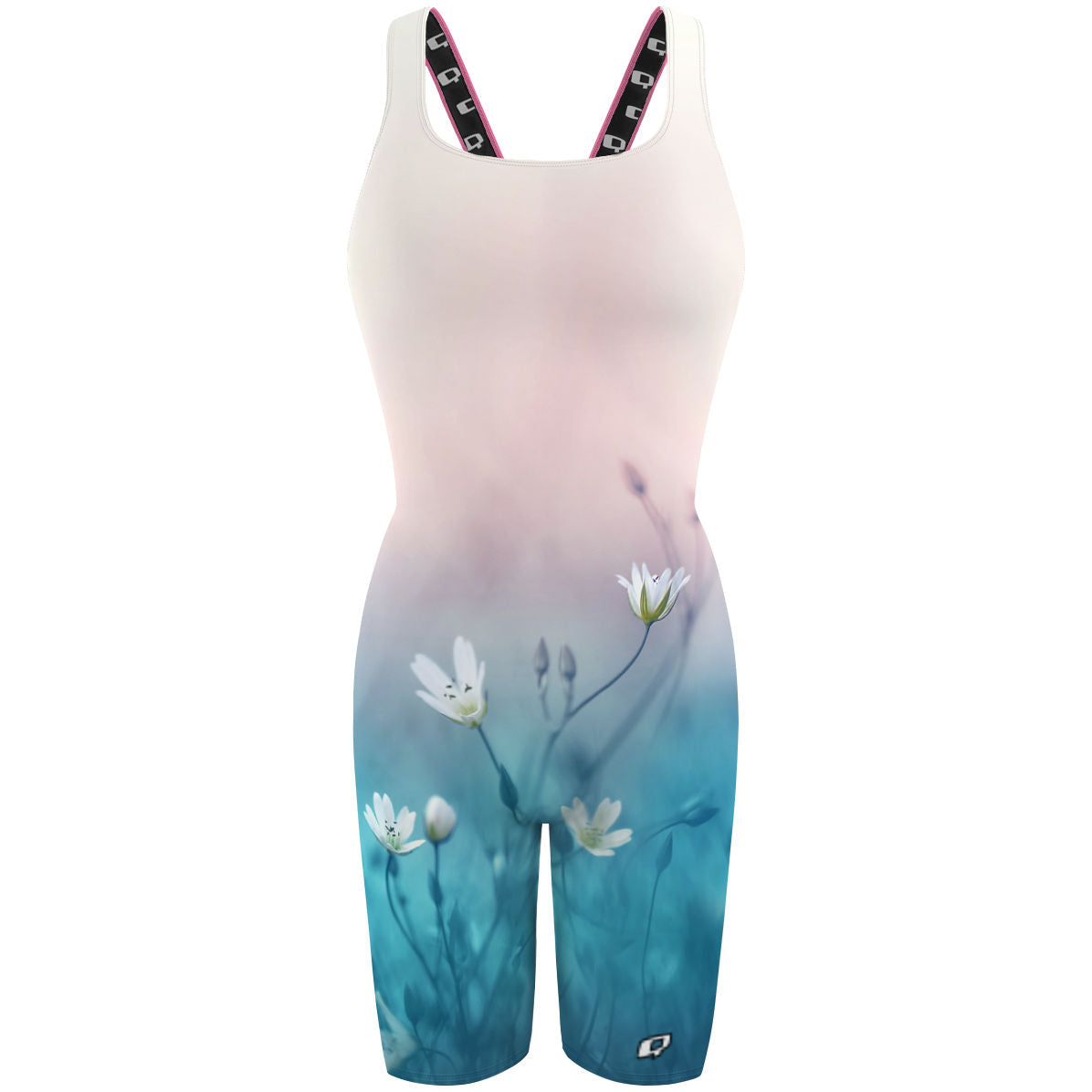 Delicate Flowers - Classic Strap Long Knee Women Jammer