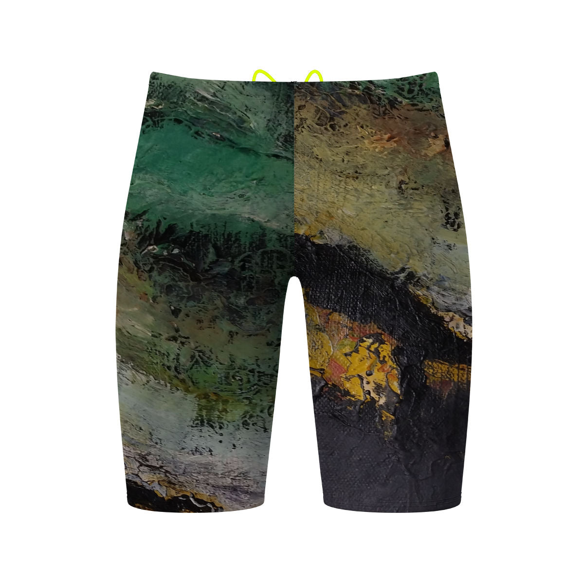 Green Oil On Canvas - Jammer Swimsuit