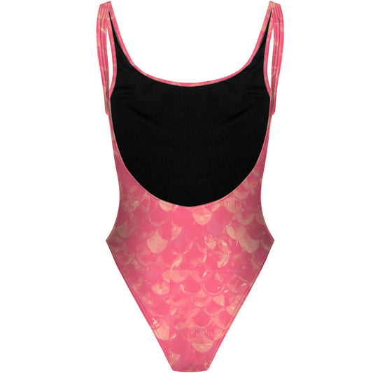 Mighty Mermaid - High Hip One Piece Swimsuit